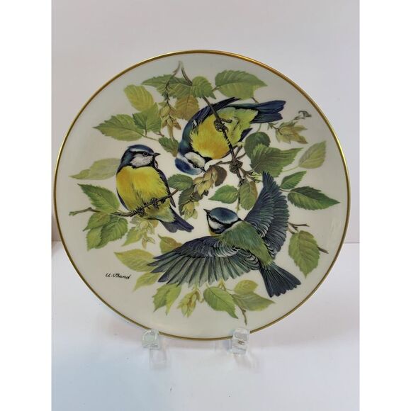 Other - Vintage 1985 Collector's Plate " BLAUMEISE" by Ursula Band 22K Gold Rim w/COA